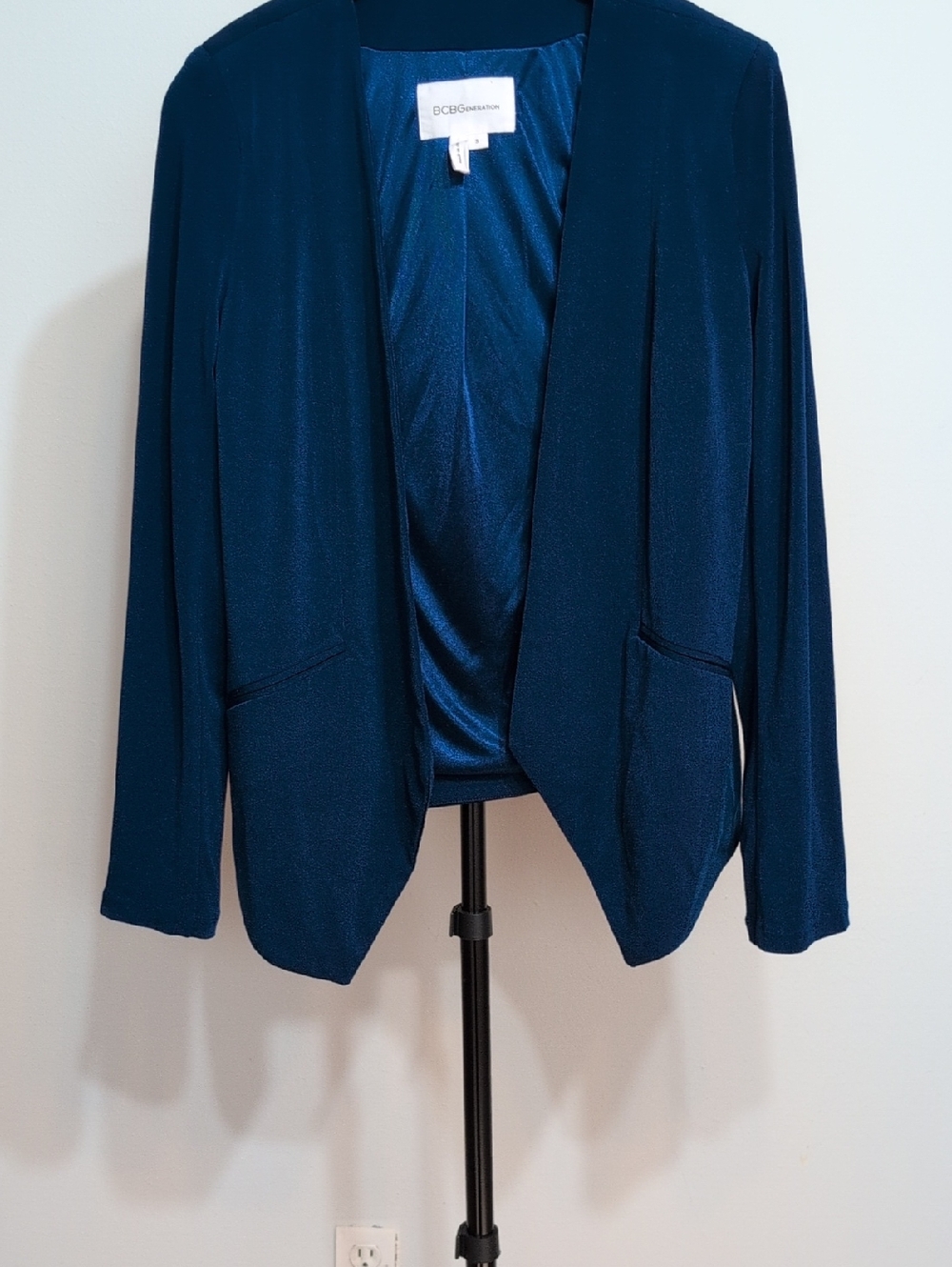 BCBGeneration Deep Navy Open-Front Blazer